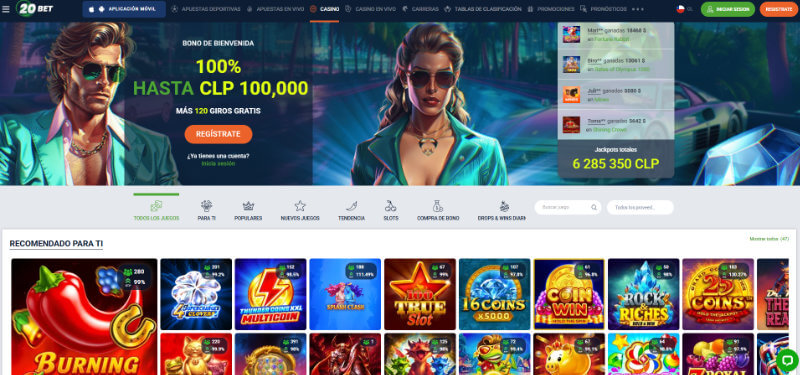 20Bet Casino Chile
